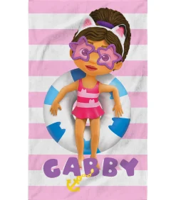 Strandlaken met print, 100% katoen, GABBY'S POPPENHUIS PINK