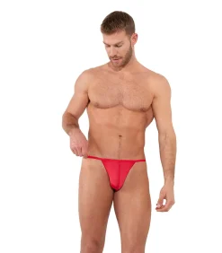 string plumes g-string red