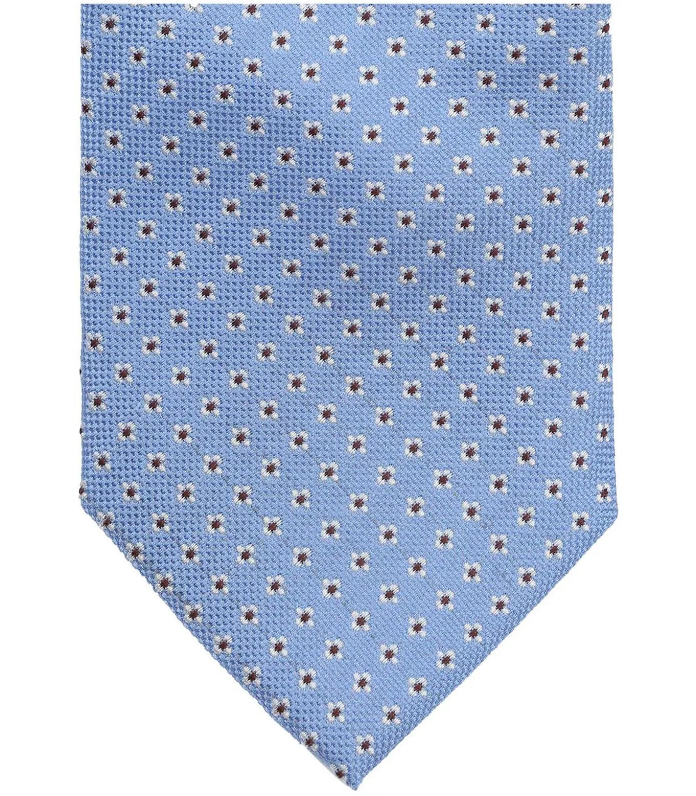 Stropdas Zijde Bloem Blauw