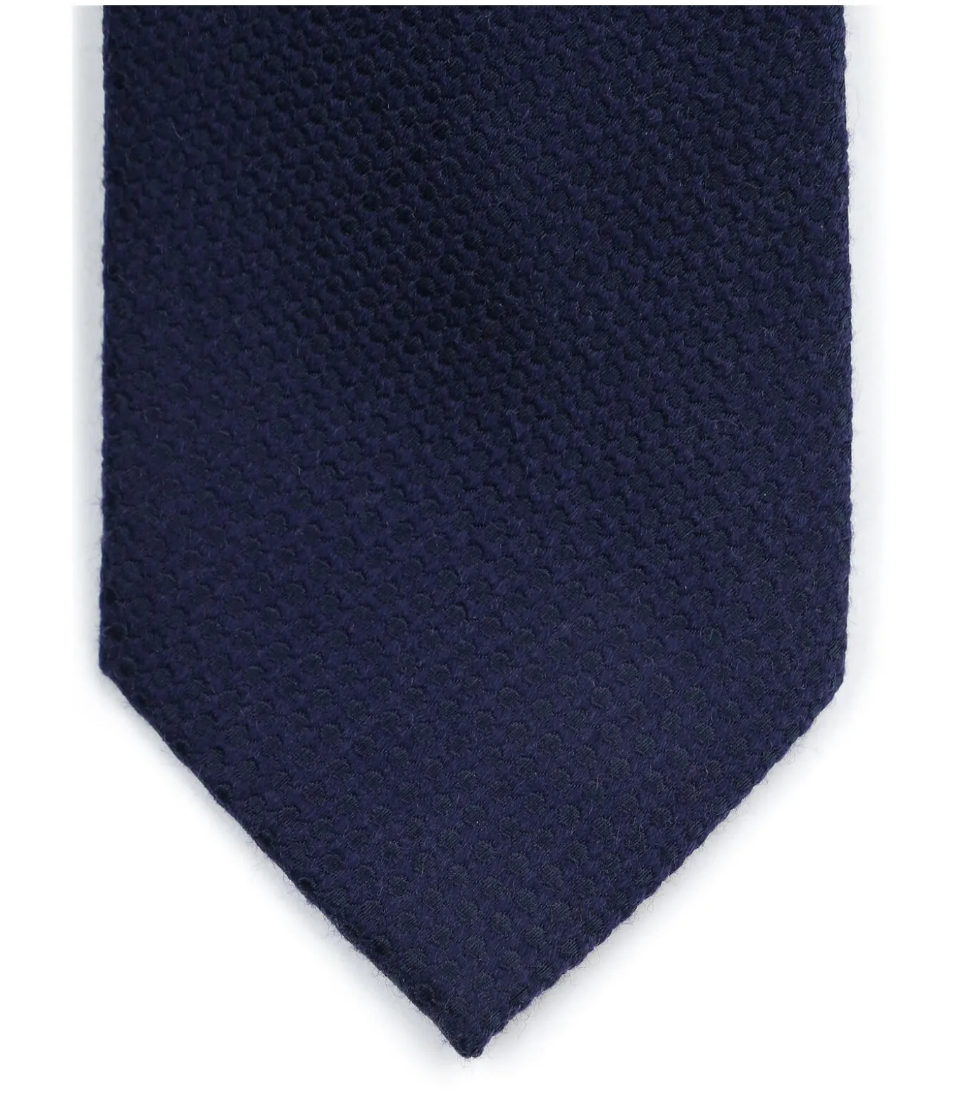 Stropdas Zijde Rough Oxford Navy