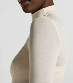 super soft Turtleneck shirt met Cashmere