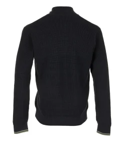 Sweater Waffle Stitch Half Zip Jumper
