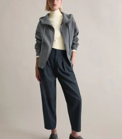 Sweatjack met capuchon relaxed