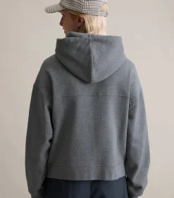 Sweatjack met capuchon relaxed