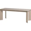 Tablo Eettafel Afgerond DL - Eikenhout - Dakargrau - 76x239x99