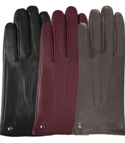 Tactiele dameshandschoenen 3 eetstokjes Bruin