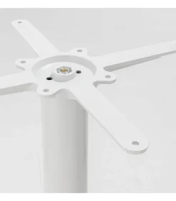 Tafel hoog rond 60 cm witte poot en terrazzo bekleding