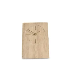 Tafelklok 16xH23,5cm travertijn beige Zone