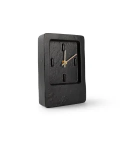 Tafelklok 14xH22cm zwart edge Zone