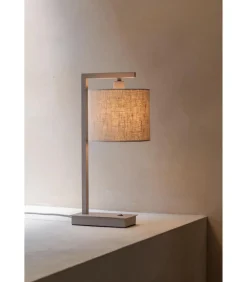 Tafellamp Boston - Bruin - 17x18x44cm