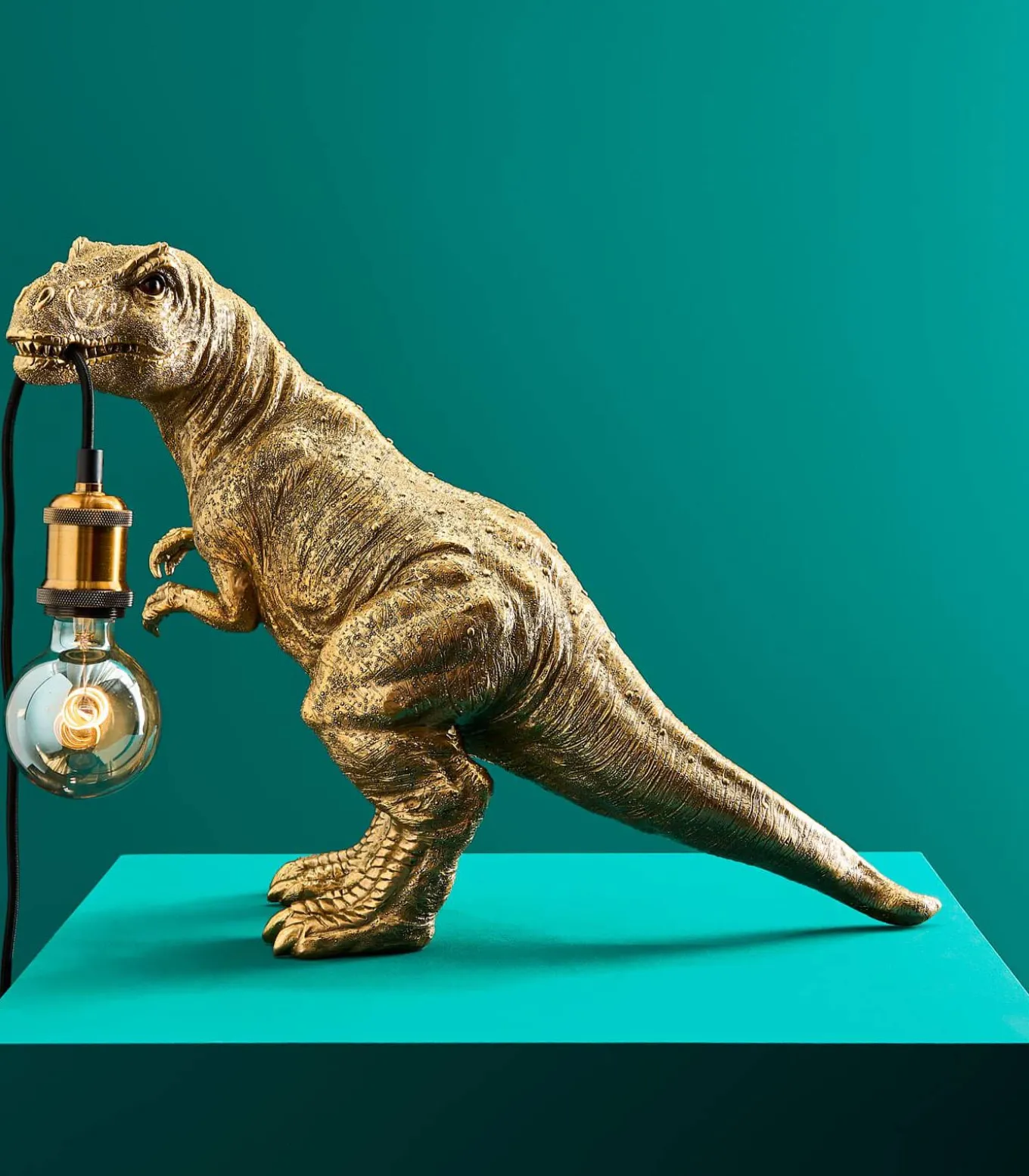Tafellamp Dinosaurus Rexy/goud