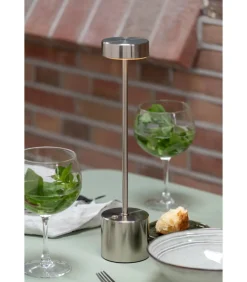 Tafellamp Ganar Led - Zilver - 8x8x37.5cm