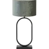 Tafellamp Jamiri/Gemstone - Zwart/Antraciet - Ø30x67cm