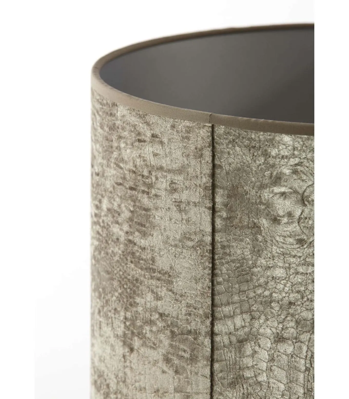 Tafellamp Shiva/Chelsea - Zwart/Zilver - Ø35x84cm