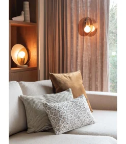 Tafellamp Toledo - Bruin - 22x30x32.5cm