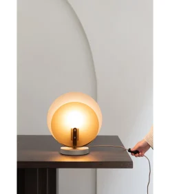 Tafellamp Toledo - Bruin - 22x30x32.5cm