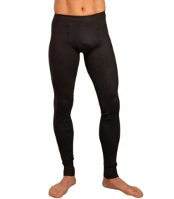 Thermobroek heren - Warme winter Thermolegging - Zwart - Wit