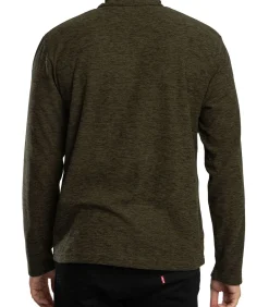 Thompson Marl Fleece Met Halve Rits