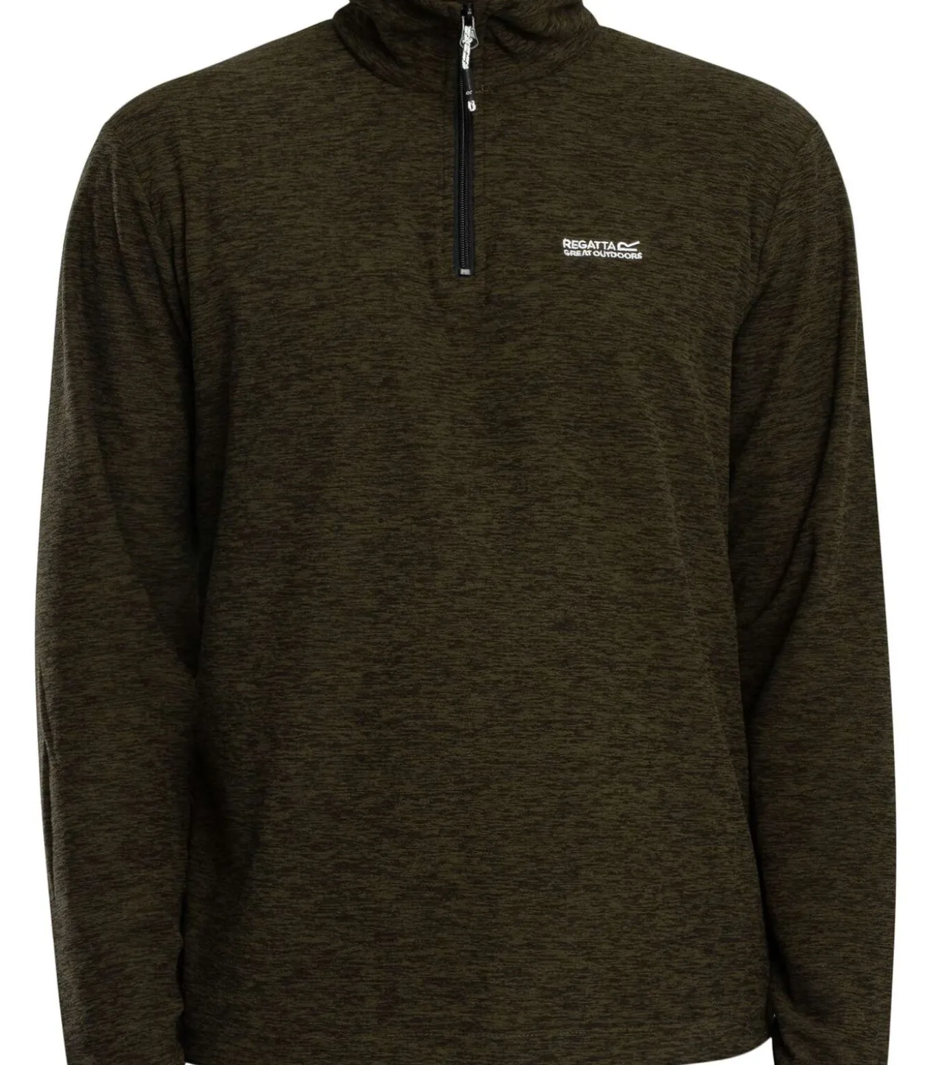 Thompson Marl Fleece Met Halve Rits