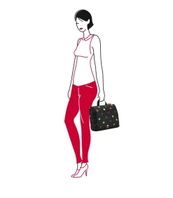 Toiletbag XL - Toilettas - Dots Zwart