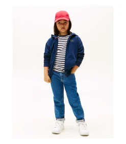 Tonal Flag Emb Zip Hoodie