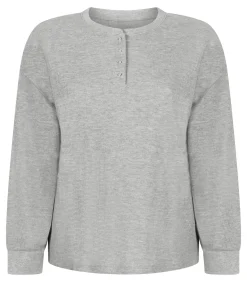 Top van wafelstof Henley