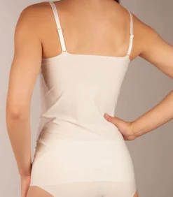 topje secrets spaghetti top off white