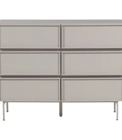 Tours Ladekast 6 Lades - Melamine/ MDF - Zand - 80x120x42