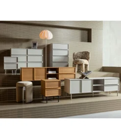 Tours Ladekast/ Nachtkastje 2 Lades Melamine/ MDF - Naturel