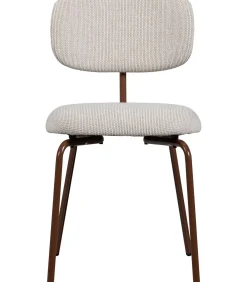 Travis Eetkamerstoelen - Polyester - Off White - Set van 6