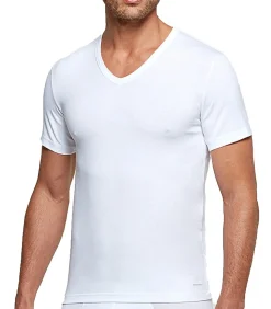 T-shirt met V-hals met innovatieve temperatuurregeling