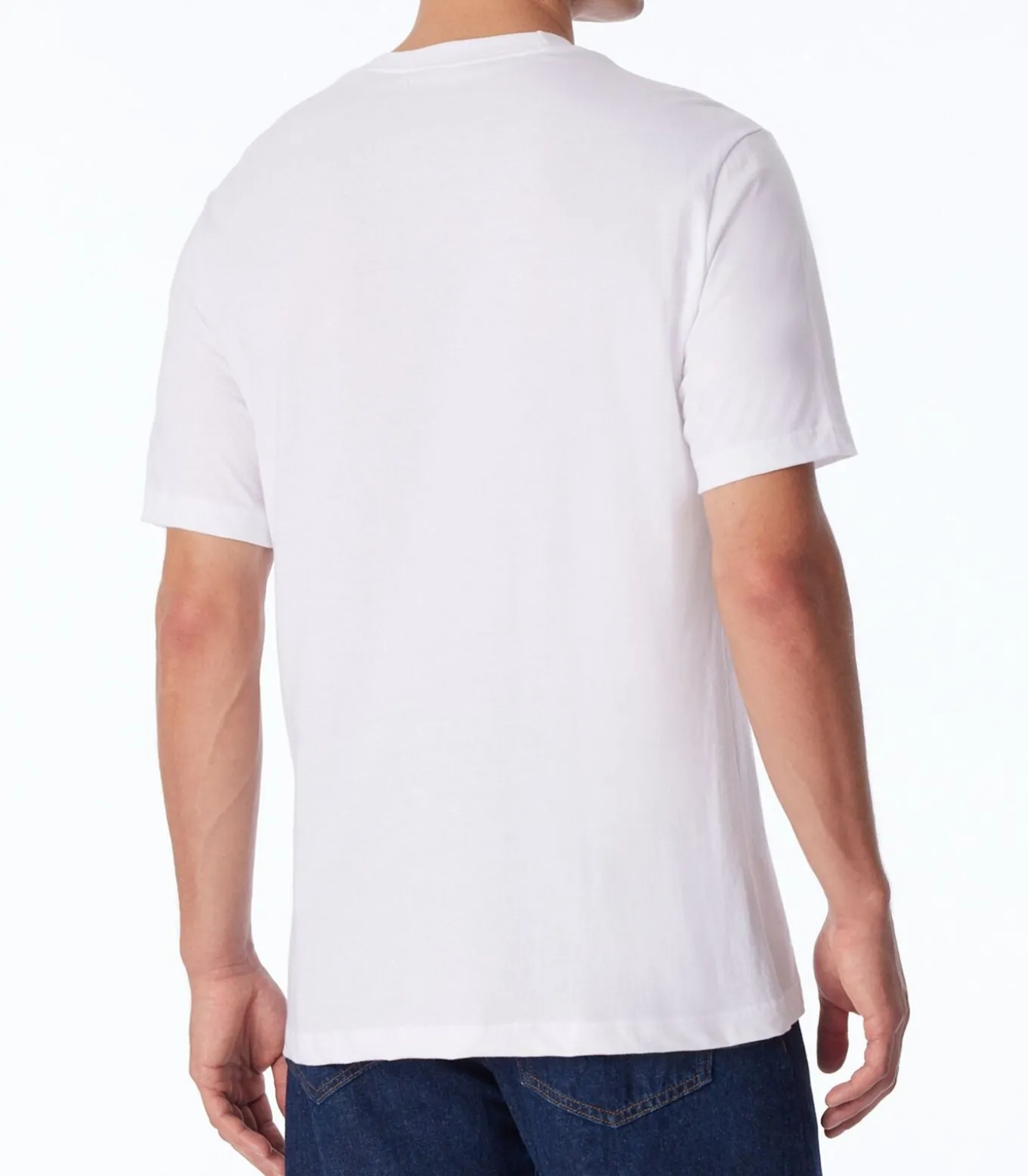 t-shirt ronde hals 2 pack essentials american shirts white