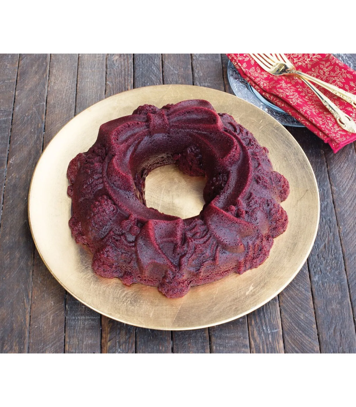 Tulband Bakvorm Holiday Wreath Zilver ø 29 cm / 2.1 liter