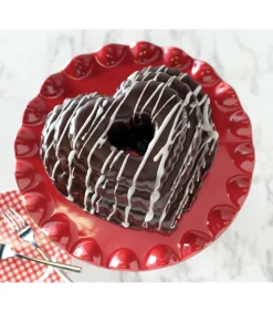 Tulband Bakvorm Tiered Heart Bundt Koper 27 x 25 cm / 2.8 liter