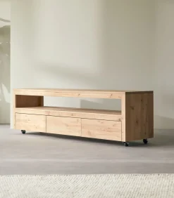 Tv-meubel in massief eikenhout met knoesten 180 Anoa