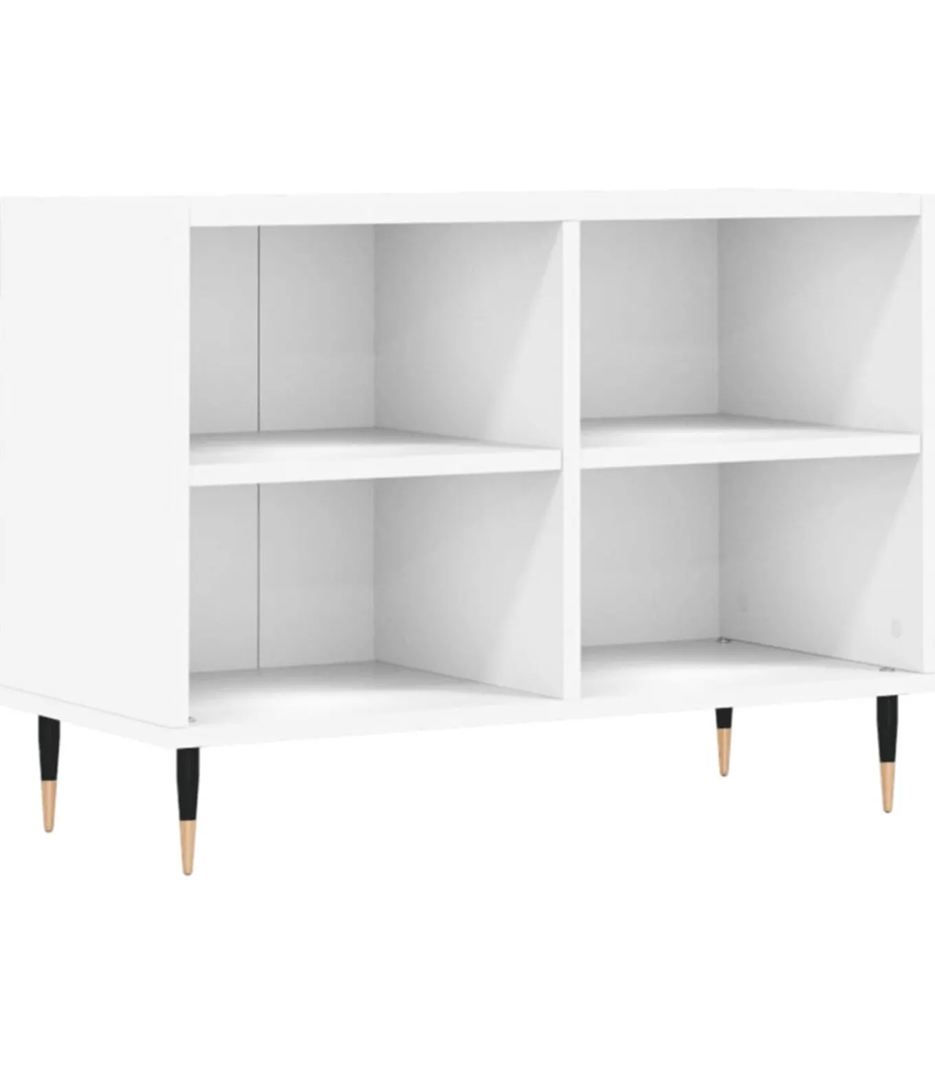 Tv-meubel 69,5x30x50 cm bewerkt hout wit