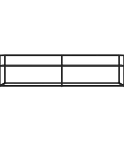 Tv-meubel 160x40x40,5 cm gehard glas transparant