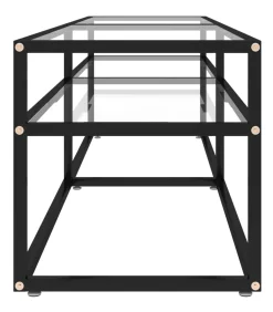 Tv-meubel 160x40x40,5 cm gehard glas transparant