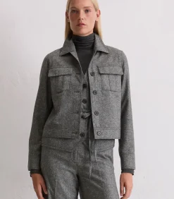 Tweed jasje relaxed cropped