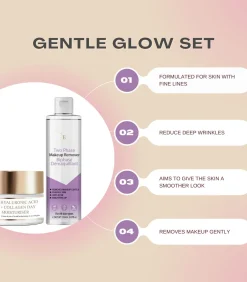 Tweefasige make-up verwijderaar + hyaluronzuur en collageen dagcrème