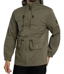 Twill Badged Parka-Jas