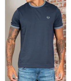 Twin tipped t-shirt - dark airforce light ice bayleaf