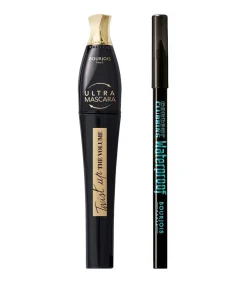 Twist Up Mascara + Contour Clubbing Eyeliner Set - Ultra Brown / Black Party