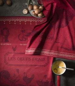 ŒUFS FRAIS - Tafellinnen Theedoek