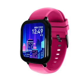 Unisex horloge - FITNOW - Rechthoekige kast - Siliconen band