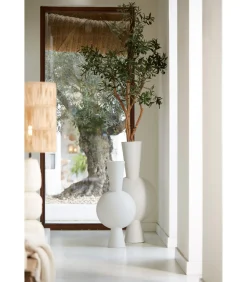 Vaas Kavandu - Wit - 37.5x22x81cm