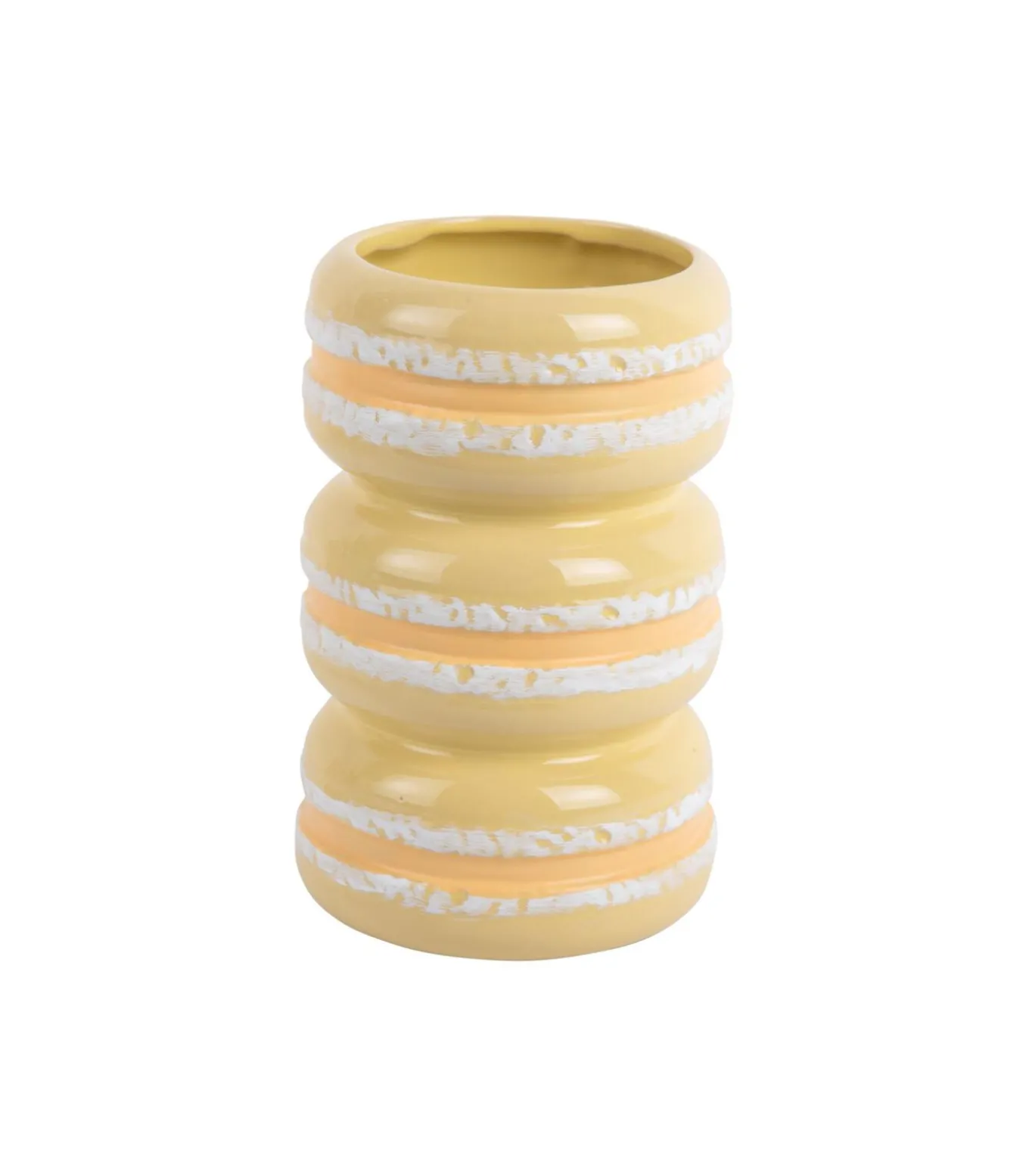 Vaas Macaron - Zachtgeel - 9.3x9.3x19.5cm