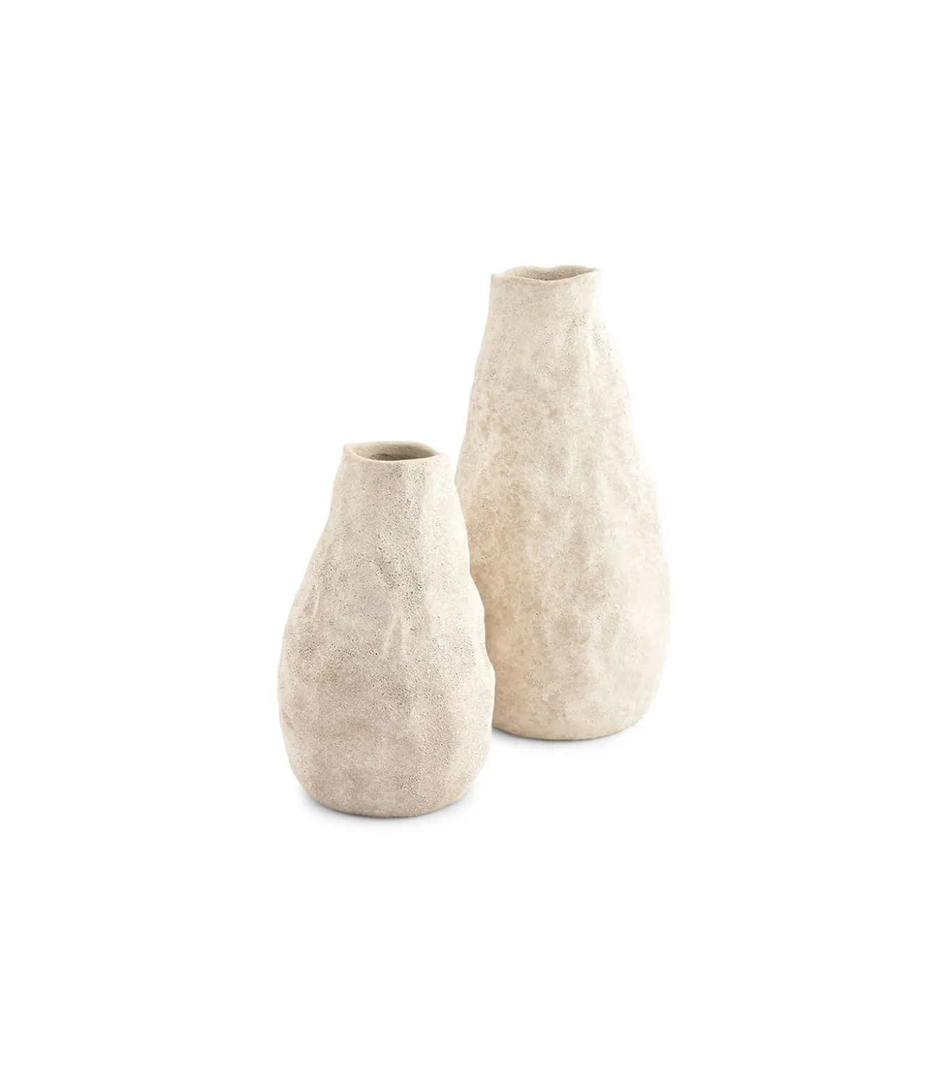 Vaas 17xH33,5cm beige Cave