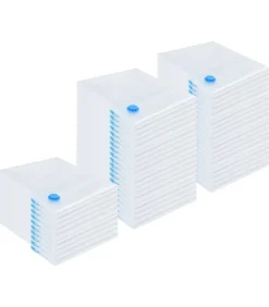 Vacuüm opbergzakken 50 pcs Transparant en blauw 130 x 100 cm