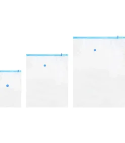 Vacuüm opbergzakken 10 pcs Transparant en blauw 130 x 100 cm